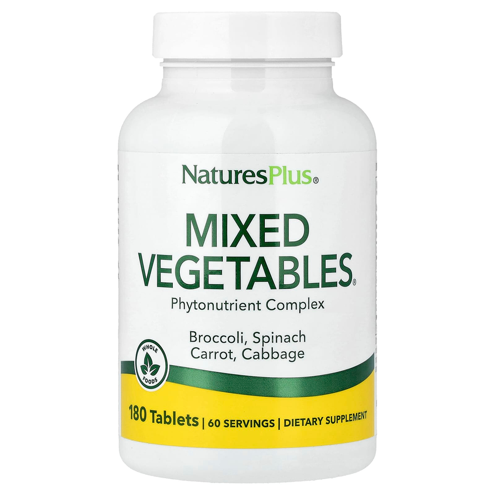 NaturesPlus, Mixed Vegetables, 180 таблеток
