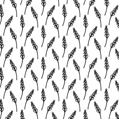 Buy fabric food bread ears black and white
