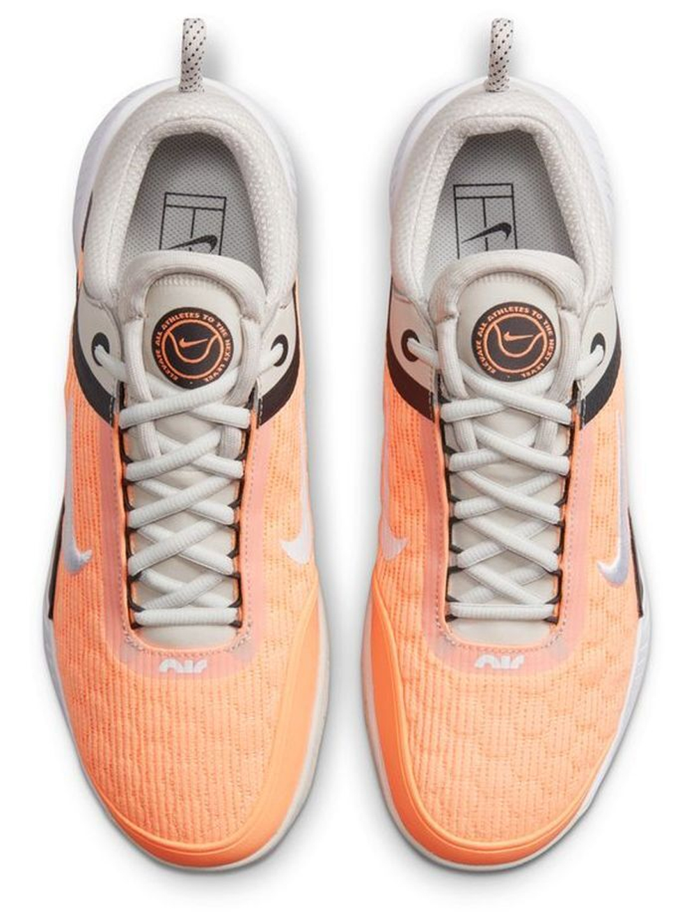 Мужские кроссовки теннисные Nike Zoom Court NXT - light bone/white/peach cream
