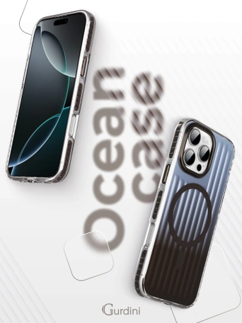 Чехол накладка iPhone 16 Pro 6.3" Gurdini Ocean Case (3) Transparent серый