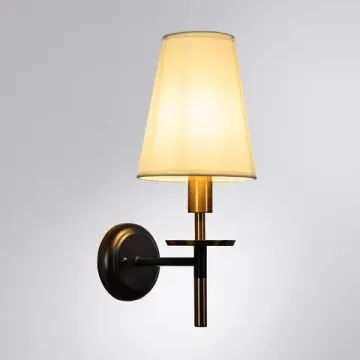 Бра 1*Е14 A4075AP-1BK белый/черный Riccardo Arte Lamp