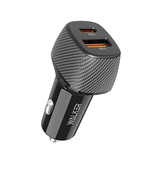 Автомобильное зарядное устройство WALKER WCR-35, 48Вт, USB/Type-C, поддержка QC+PD, черное