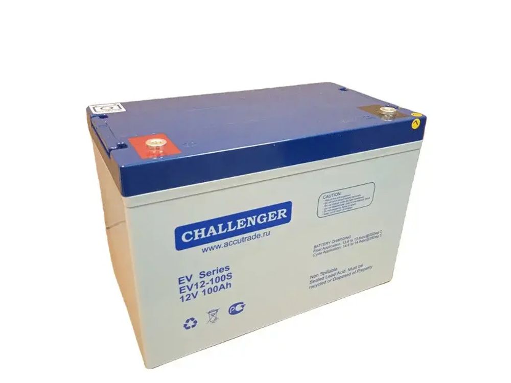 Тяговый аккумулятор CHALLENGER EV12-100S (88Ач/12В) AGM