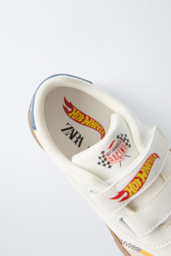 ZARA КРОССОВКИ HOT WHEELS©, БЕЛЫЙ