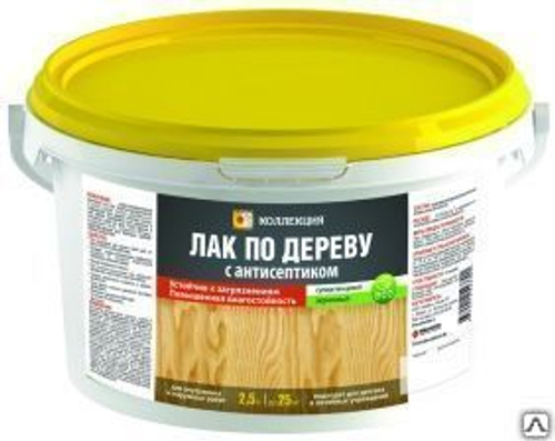 Лак Коллекция по дереву акрил.с антисепт.при высыхании бесцветный 0,9кг (И)