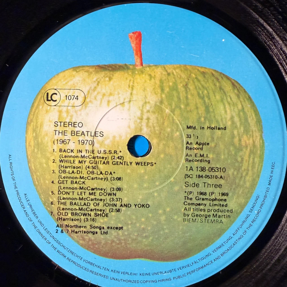The Beatles – 1967-1970 2LP (Голландия)