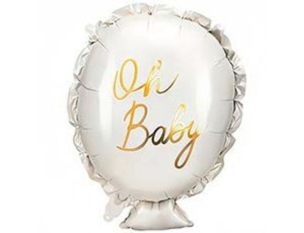 К ФИГУРА BABY Шарик белый 25"