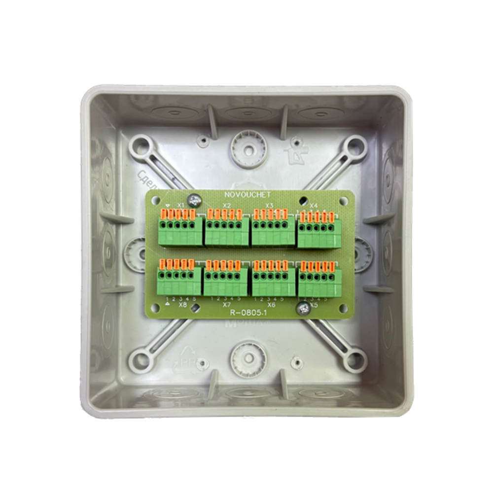 Разветвитель интерфейса RS-422/485 ПР-8 IP55 (исполнение 1, на дин-рейку) DS1-R-0805.1