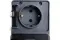 Розетка Systeme Electric ATLASDESIGN PROFI IP54 с заземлением двойная с крышкой накладная антрацит 37021