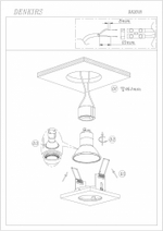 Встраиваемый светильник Denkirs DK2031 DK2031-WH