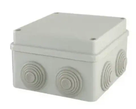 Распаячная коробка ОП 110х110х70мм, крышка на винтах, IP55, 8вх. TDM SQ1401-0114