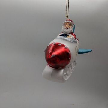 Украшение новогоднее "Дед Мороз на ракете", L 11,5 W 8 H 8 см