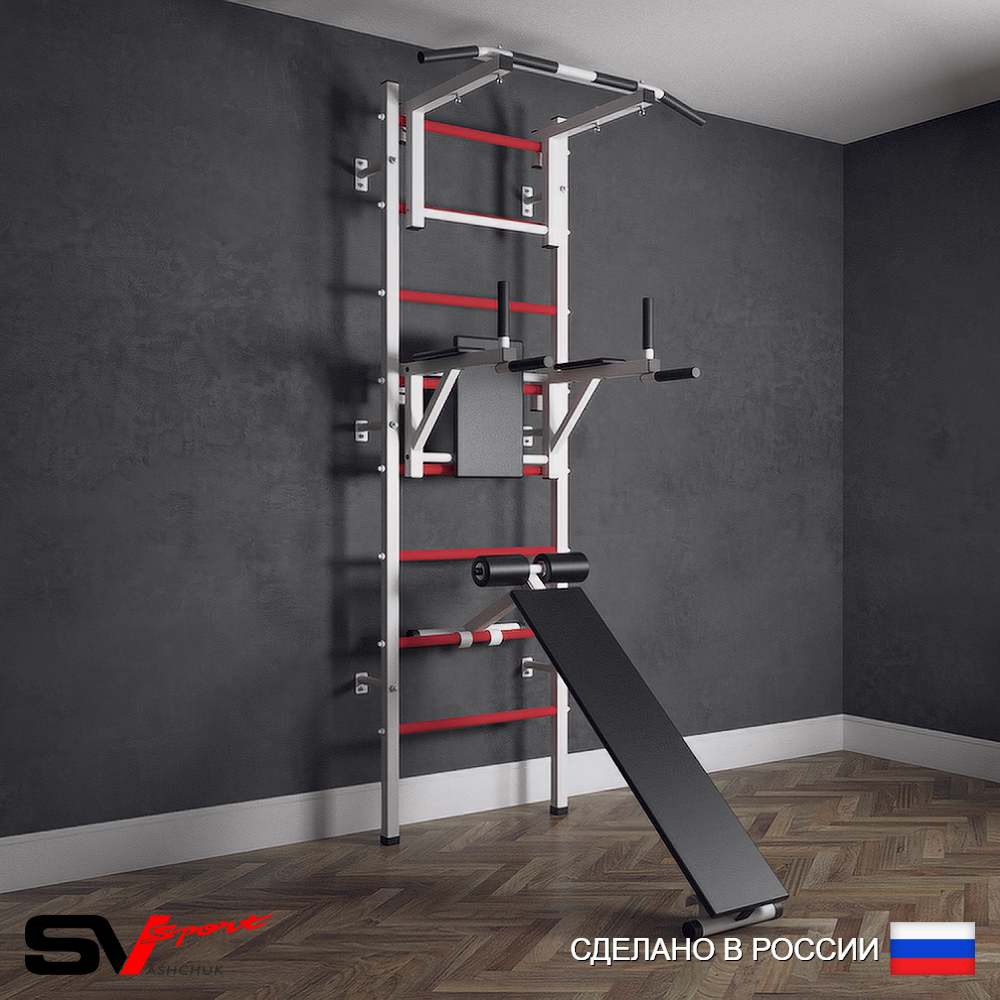 Шведская стенка Sv Sport (Турник стандарт/Брусья/Скамья)
