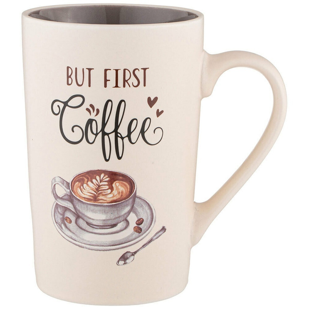 Кружка 385мл But first coffee