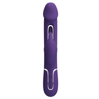 Сиреневый вибратор-кролик 23,2см с фингерингом Pretty Love Twinkled Tenderness Kampas Flicking Vibrator Rabbit BW-500025-2