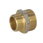 Ниппель латунь никель переходной Ду 32х15 (1 1/4"х1/2") НР 9023 ГОСТ 32585-2013 Aquasfera 9023-06