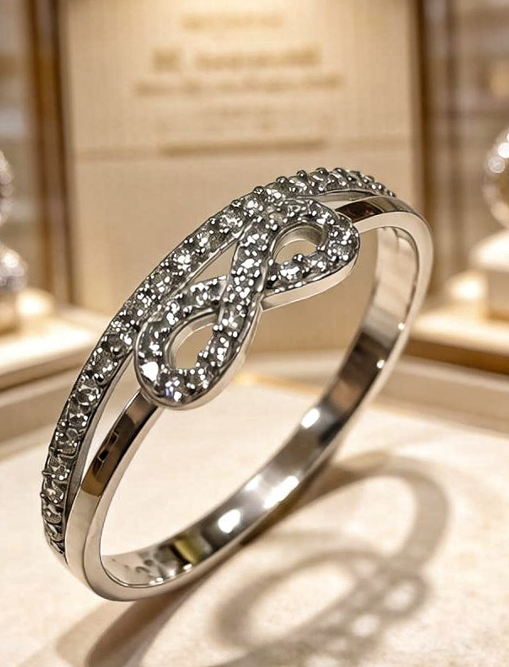 Ювелирное кольцо из серебра 925 пробы с фианитами