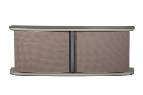 58DB-CH19263 Комод Bel Air плетеная экокожа/стекло 220*50*79см