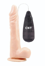 Телесный вибратор-реалистик 8.5 Vibrating Beginner Dildo - 21,5 см. (Цвет: телесный)