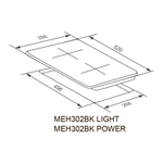 Электрическая варочная панель Meferi MEH302BK LIGHT фото 14