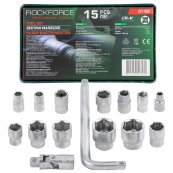 Набор головок (15 предметов) RockForce RF-4159