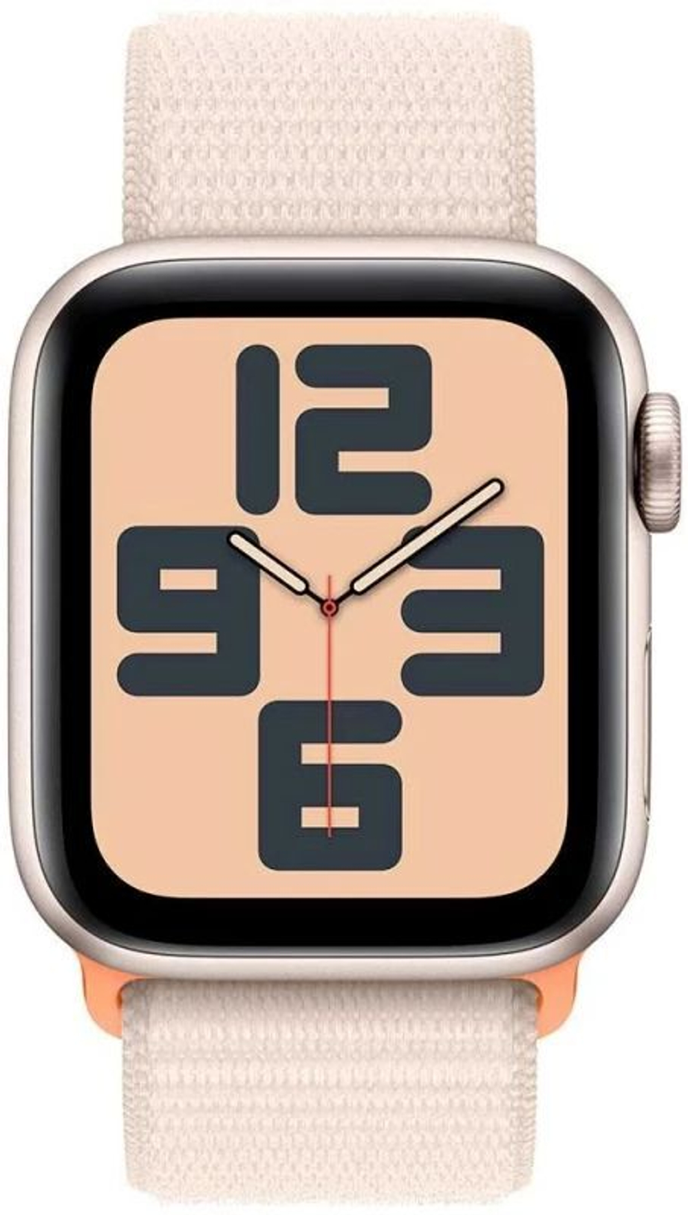 Apple Watch SE 2023, 40 мм, корпус из алюминия цвета «сияющая звезда», спортивный браслет цвета «сияющая звезда»