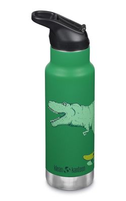 Детская термобутылка Klean Kanteen Insulated Kid Classic Flip Sport 12oz (355 мл) Dino Skate