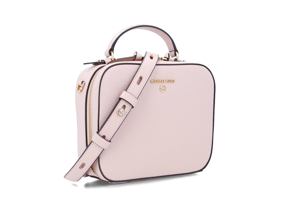 кожаная сумка-мессенджер jet set charm Michael Kors - пудро-розовый(32T0GT9C2L)