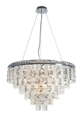 Люстра подвесная NewRgy 2894R/14 CHROME+CLEAR, 14×40 Вт, хромированная и прозрачная