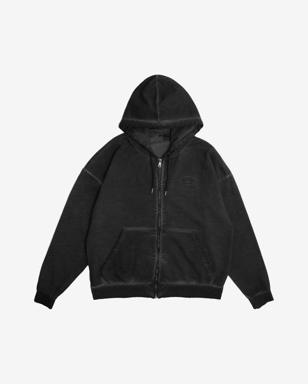 Худи Zip DDesigns in Garment Dyed Black - фото 1