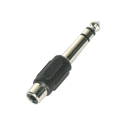 INVOTONE AD210S - переходник RCA мама, 6.35мм стерео джек папа, корпус пластик