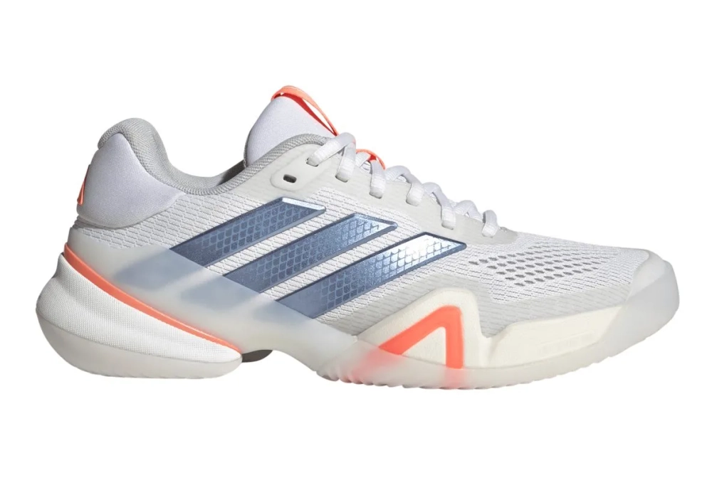 Женские теннисные кроссовки Adidas Barricade 14 W - cloud white/halo blue/beam orange