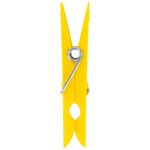 Прищепки бельевые 7 см, КОМПЛЕКТ 20 штук, пластик, ассорти, PRIMILA (ПРИМИЛА) BASIC, 700514