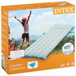 Мaтрас нaдувной Intex 67997 Camping Mat 184х67х17 см / Кoврик нaдувной Интeкс туристический велюровый в палатку для кемпинга и туризма
