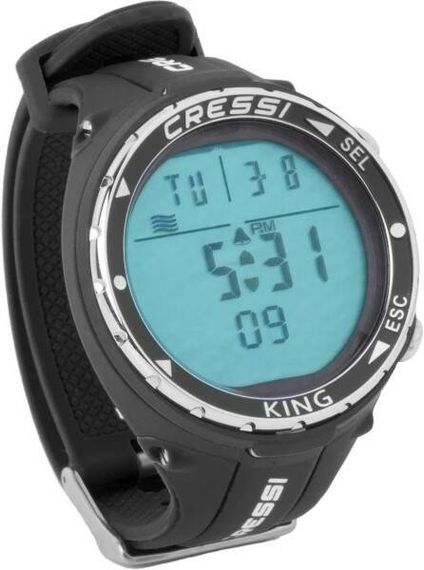 Компьютер наручный для фридайвинга Cressi King Watch черный