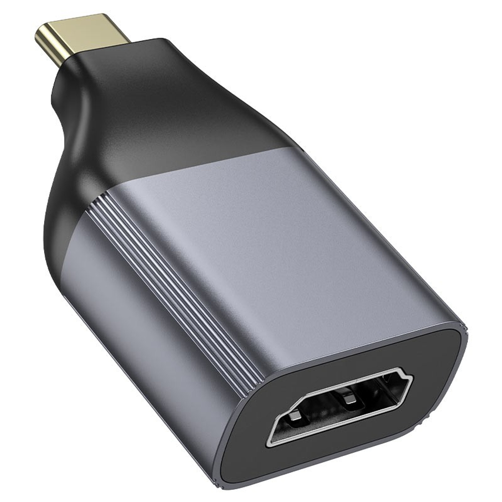 Кабель-переходник Hoco UA33 Type-C на HDMI серый