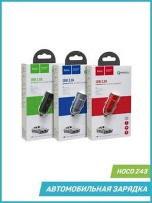 Зарядка в прикуриватель НОСО Z32 USB 3.0A QC3.0