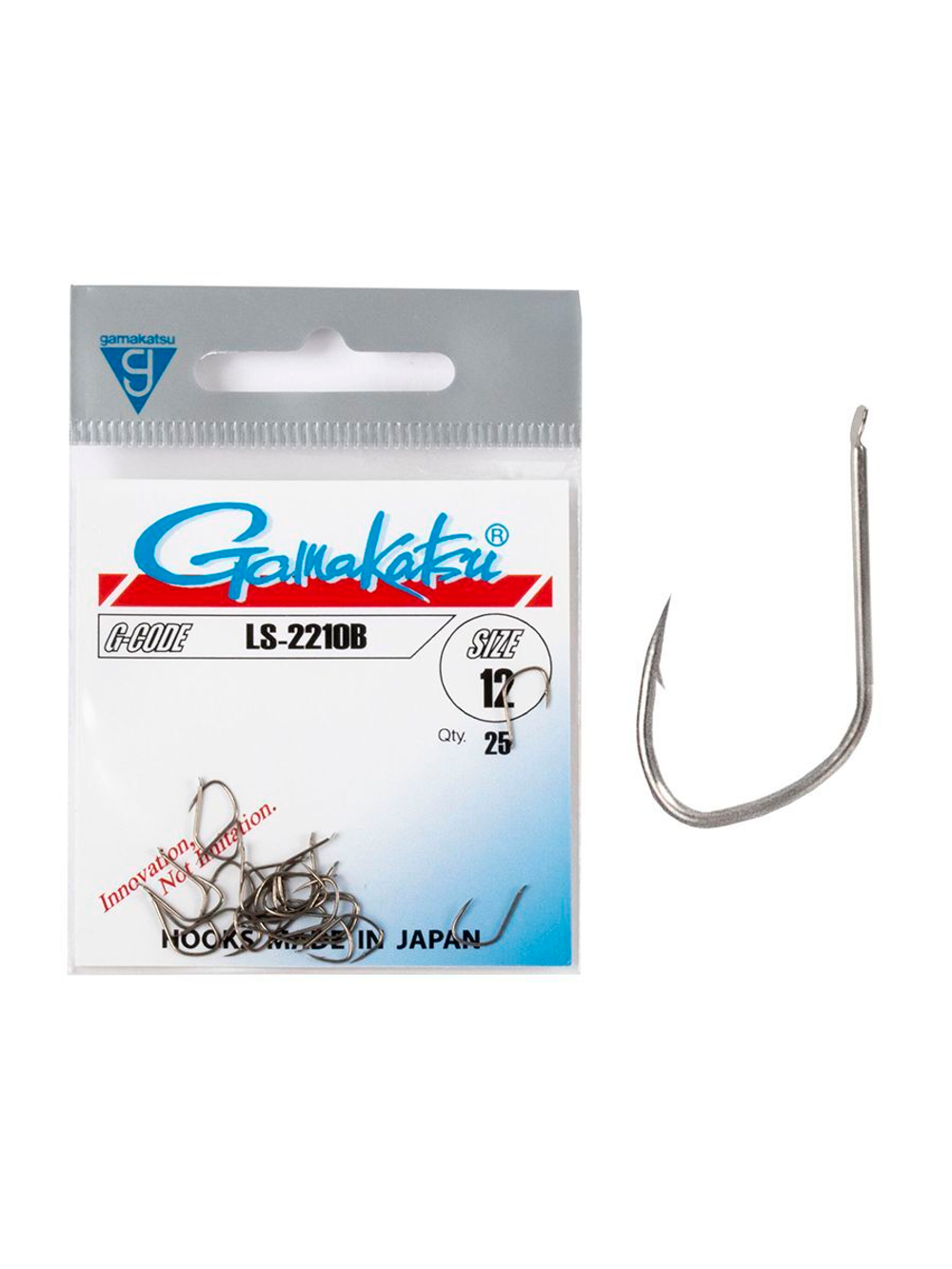 Крючки Gamakatsu LS-2210B HOOKS BRONZE размер 08 (упк.25шт.)