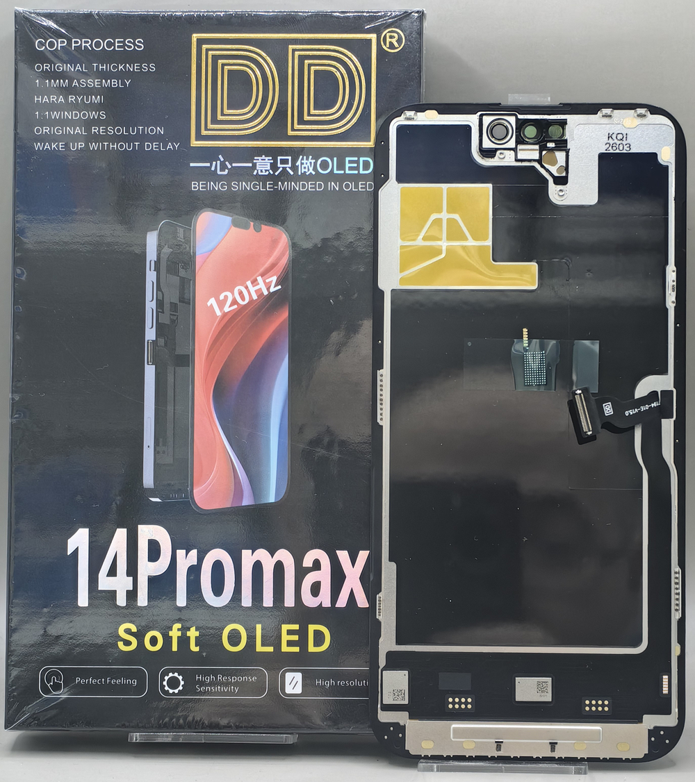 Дисплей iPhone 14 Pro Max Soft OLED; 120 Hz; Rem. IC; COP; бренд DD