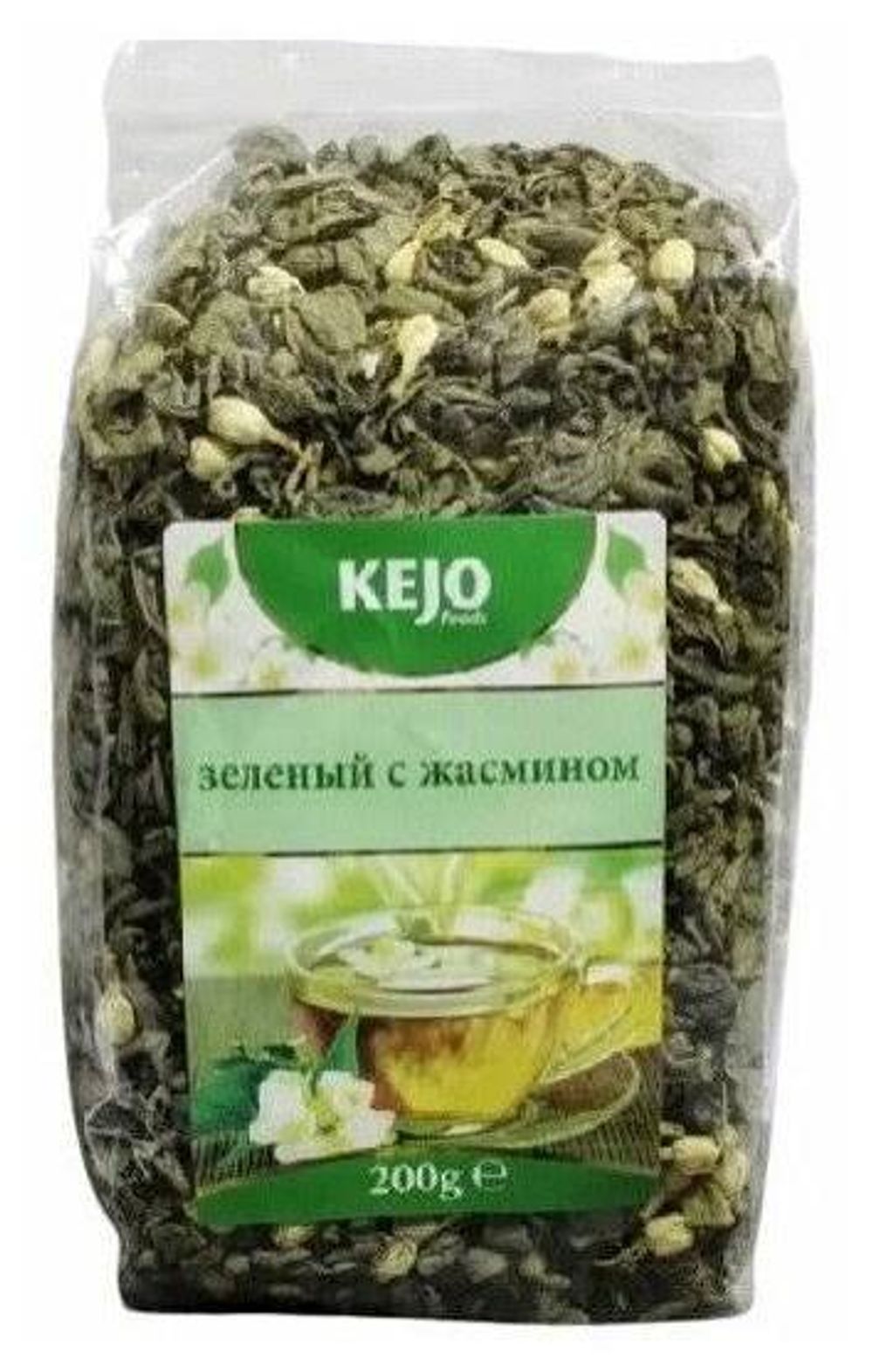 Чай KEJO foods в мягкой упаковке зеленый с жасмином 200г
