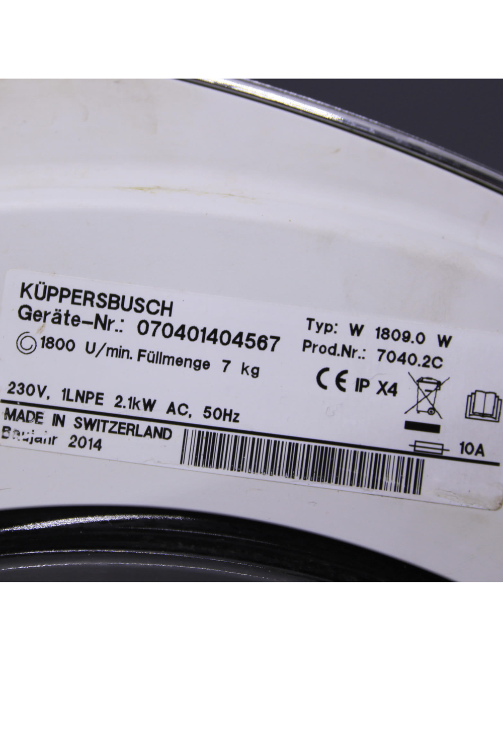Люк стиральной машины Kuppersbusch W1809.0 W