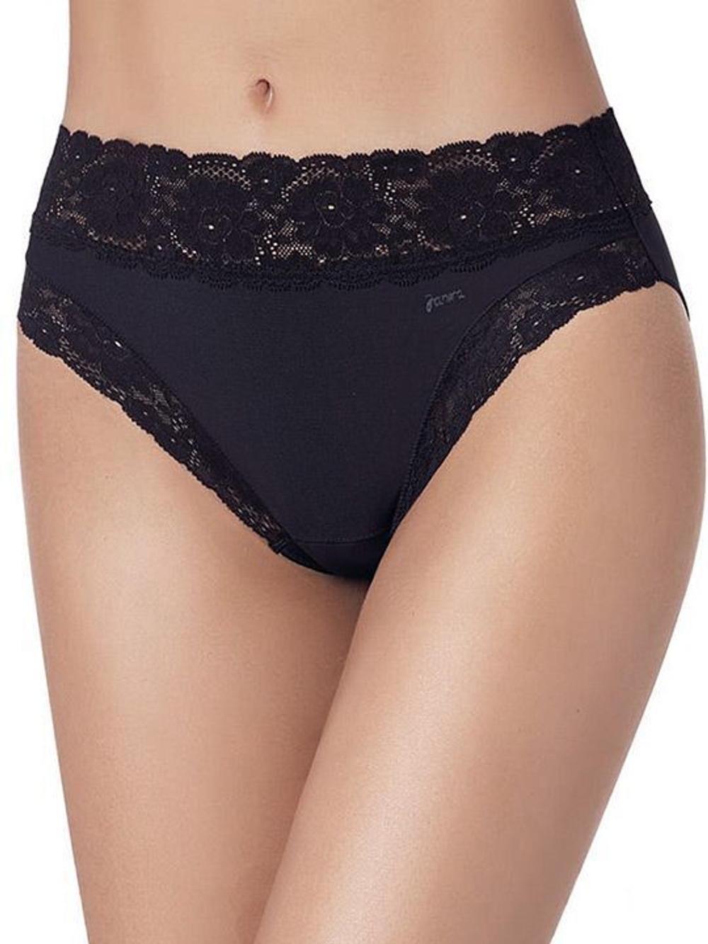Трусики-слипы с кружевной оторочкой Dolce Micro (Размер: L) (Цвет: белый)