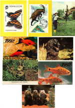 № 24 Набор Календариков 25 шт. Фауна, животные, птицы и рыбы 1977-1992 гг.