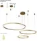 Подвесной светильник Fortuna FORTUNA SP158W LED GOLD Crystal Lux