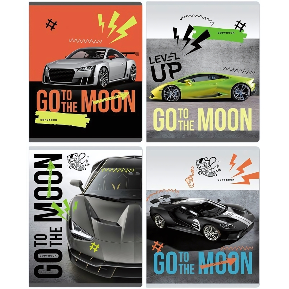 Тетрадь А5 40л. клетка "Go to the moon" (BG)