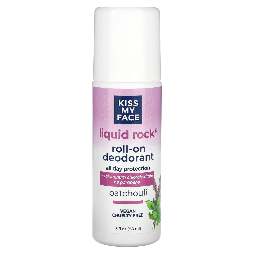 Kiss My Face, шариковый дезодорант Liquid Rock, пачули, 88 мл (3 жидк. унции)
