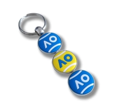 Брелок Australian Open Keyring Three Spining Tennis Ball