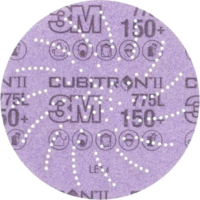 3M™ Cubitron™ II Hookit™ 775L Шлифовальный Круг, 320+, 152 мм, Клин Сэндинг