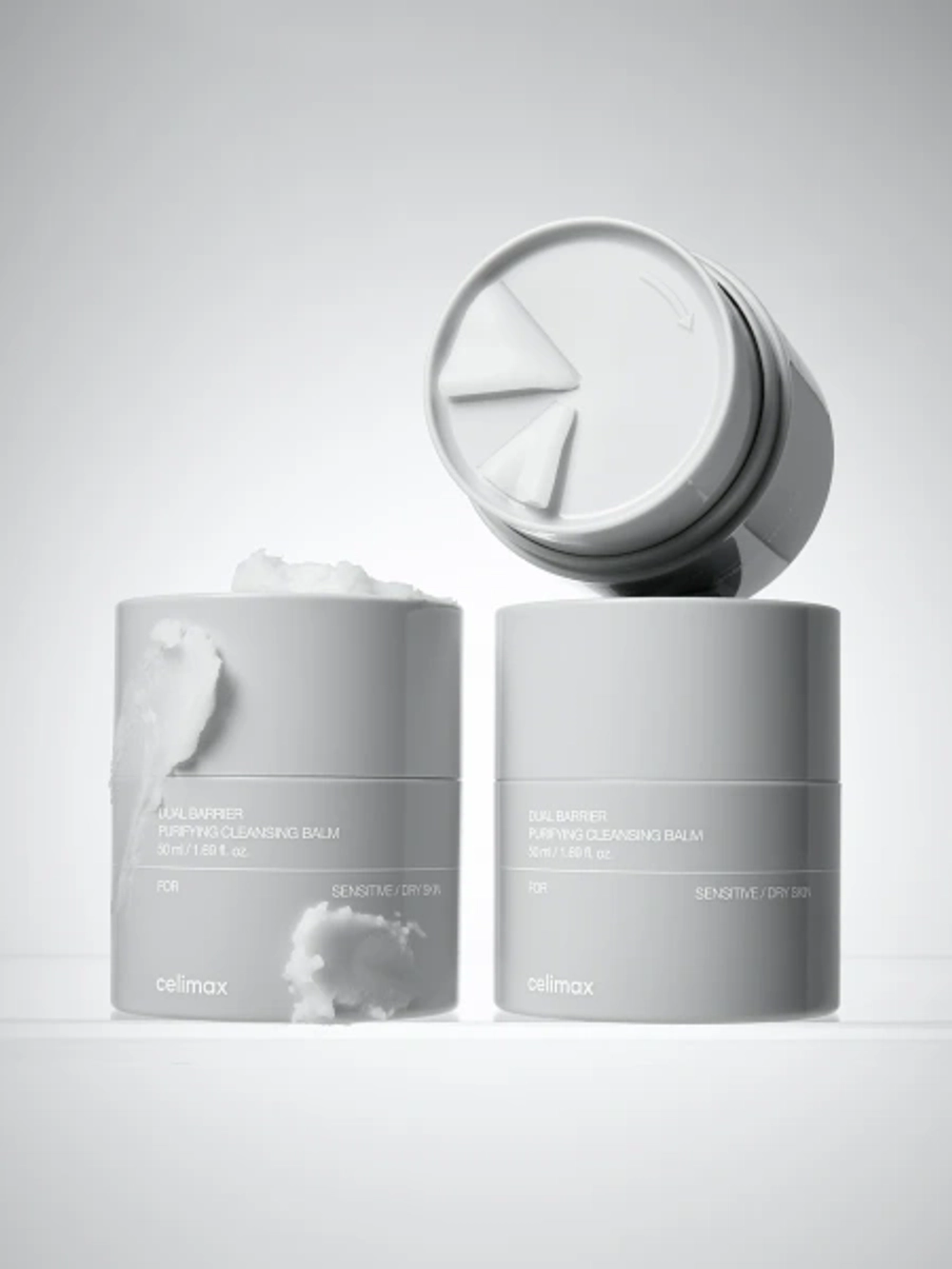 Гидрофильный бальзам для чувствительной кожи + сменный блок Celimax Dual Barrier Purifying Cleansing Balm 50 мл х 2 шт