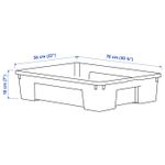 Контейнер IKEA SAMLA (САМЛА), Прозрачный, 78x56x18 см, 55 л